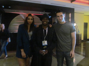 Antonio with  Sam Witwer and Meaghan Rath