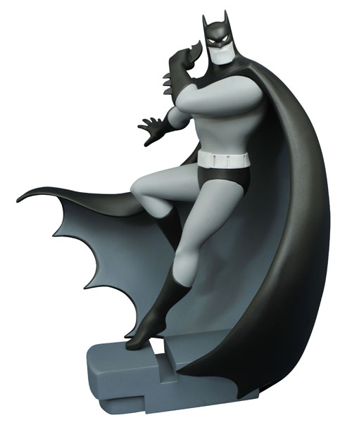 FEB168429 STL009976 DC GALLERY BATMAN TAS B&W BATMAN FIG