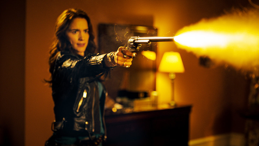 WYNONNA EARP -- "The Blade" Episode 104 -- Pictured: Melanie Scrofano as Wynonna Earp -- (Photo by: Syfy/Wynonna Earp Productions)