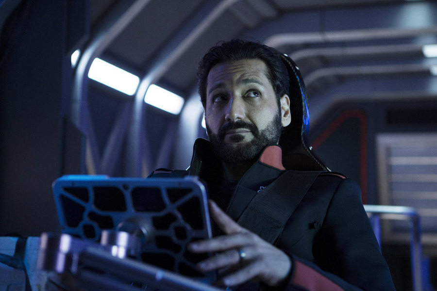 THE EXPANSE -- "Back to the Butcher" Episode 105 -- Pictured: Cas Anvar as Alex Kamal -- (Photo by: Rafy/Syfy)