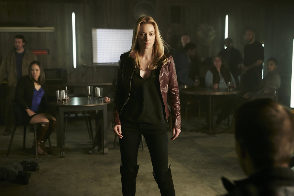 DARK MATTER -- "We Voted Not to Space You" Episode 205 -- Pictured: Zoie Palmer as The Android -- (Photo by: Ian Watson/Prodigy Pictures/Syfy)