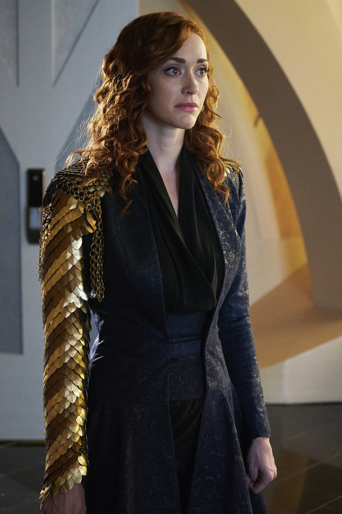 KILLJOYS -- "Full Metal Monk" Episode 208 -- Pictured: Sarah Power as Pawter -- (Photo by: Steve Wilkie/Syfy/Killjoys II Productions Limited)