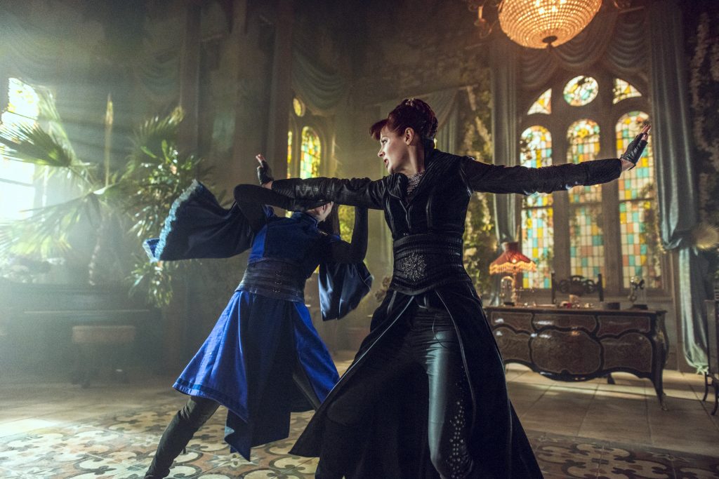 Ally Ioannides as Tilda, Emily Beecham as The Widow - Into the Badlands _ Season 2, Episode 9 - Photo Credit: Antony Platt/AMC