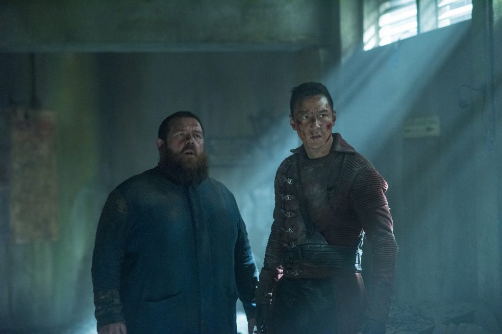 Daniel Wu as Sunny, Nick Frost as Bajie - Into the Badlands _ Season 2, Episode 10 -