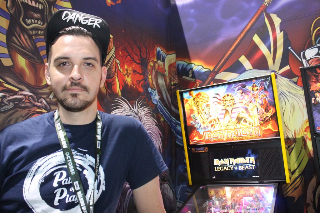 Jack Danger Demos Stern Pinball’s Iron Maiden Machine at San Diego