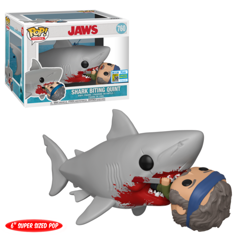 6” Pop! Jaws eating shark hunter Quint