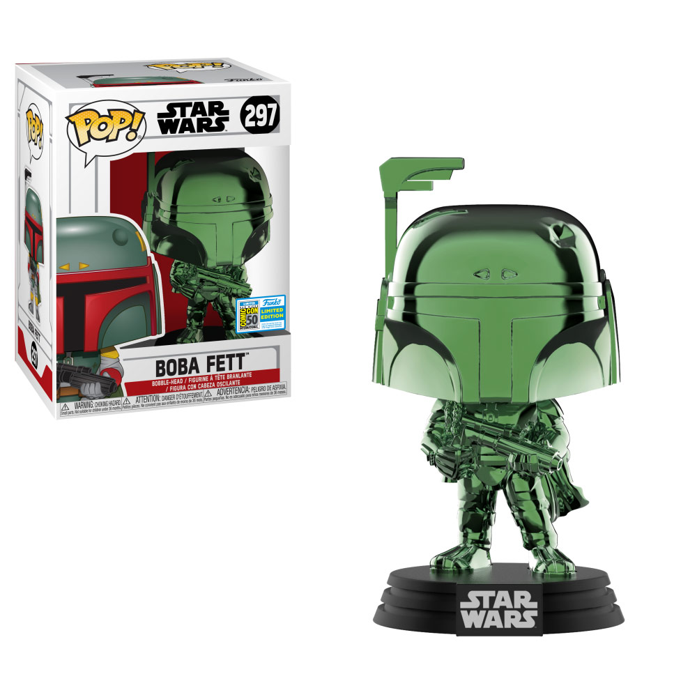 Boba Fett (Green Chrome) Pop! (shared exclusive with FYE)
