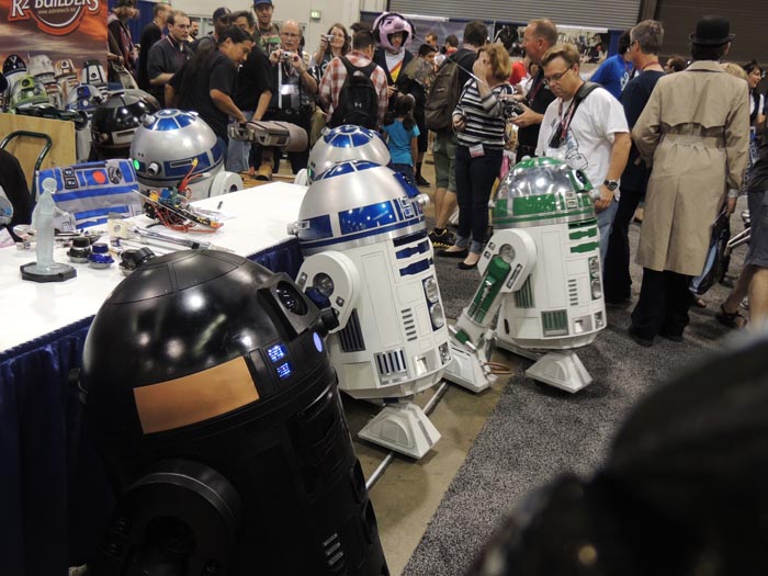 R2D2  droids on the floor