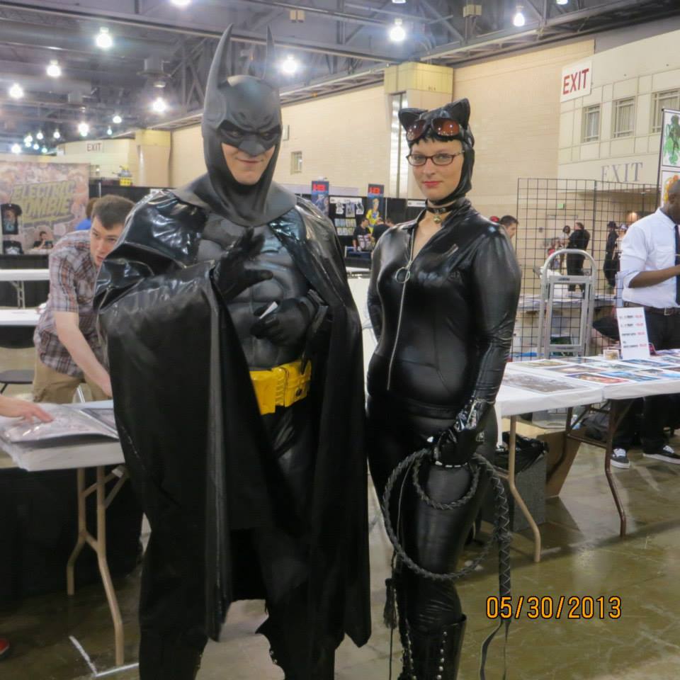 Catwoman and Batman Cosplayers