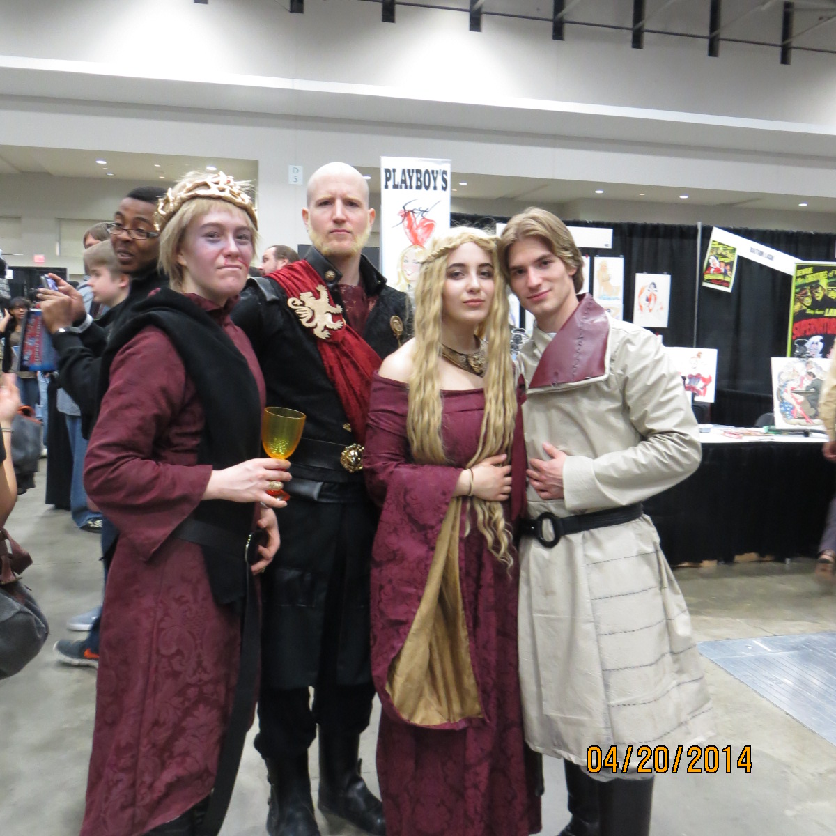 Lannister Family from left, Kenna Libes (Joffrey), Joe Graves (Tywin) Megan Horak (Cersei), Justin Schoville (Jamie)