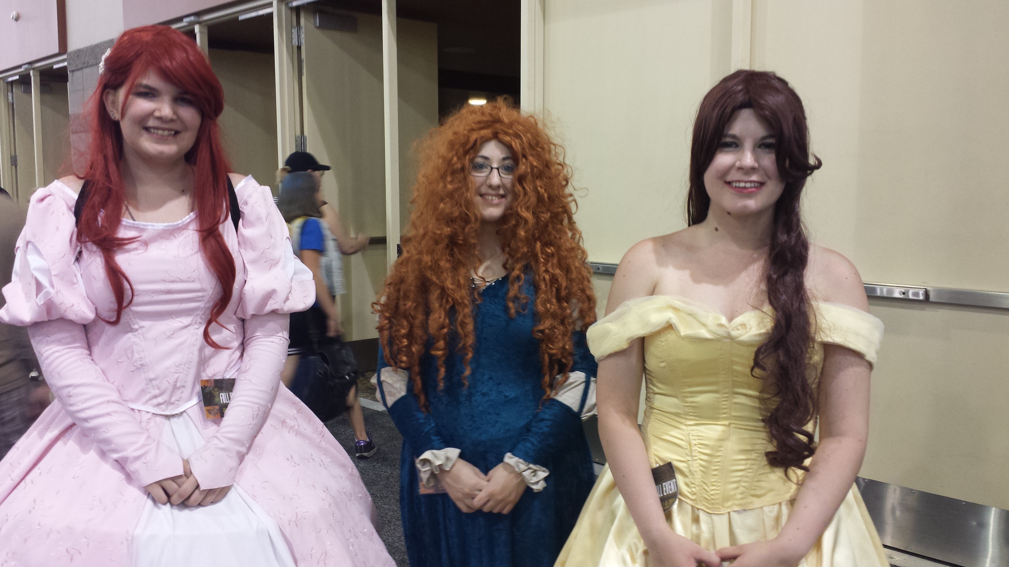 Ariel, Merida, Belle