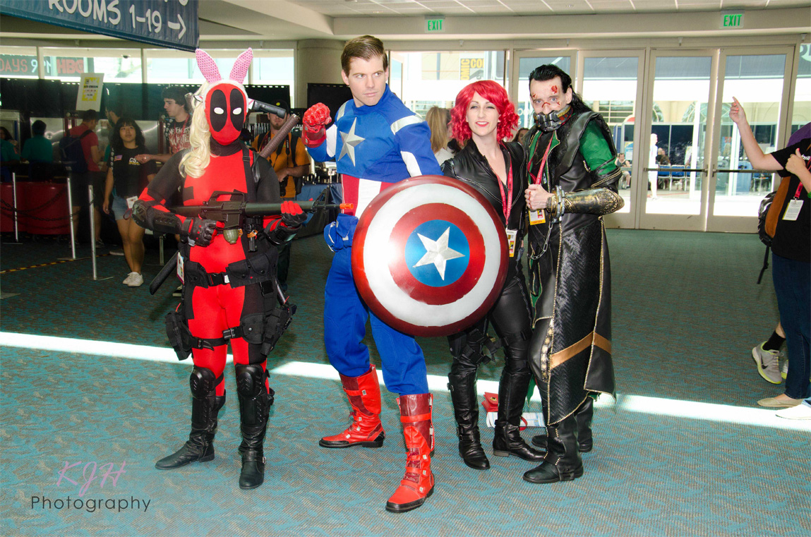 Lady Bunny Deadpool, Captain America, Black Widow, and Loki