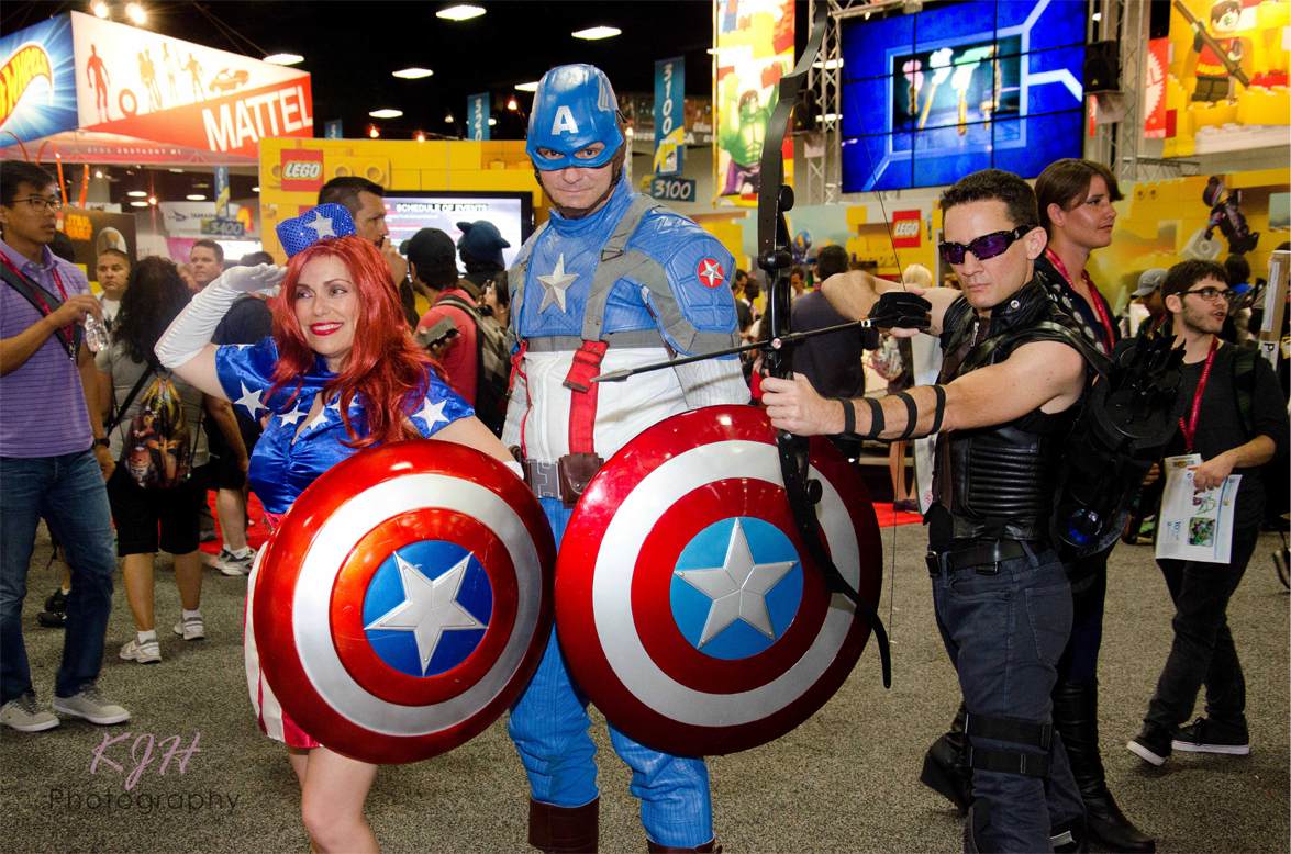 Lady Captain America, Captain America, and Hawkeye