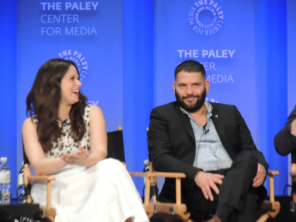 Katie Lowes and Guillermo Díaz