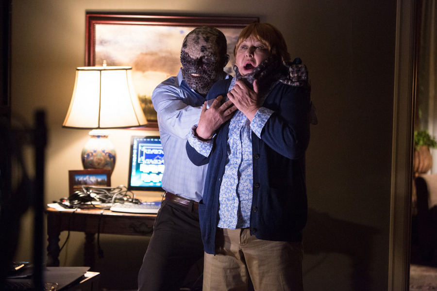 GRIMM -- "Clear and Wesen Danger" Episode 502-- Pictured: (l-r) Paul Wemlinger as Quijada Vil, Susan Ruttan as Betty Frame-- (Photo by: Scott Green/NBC)