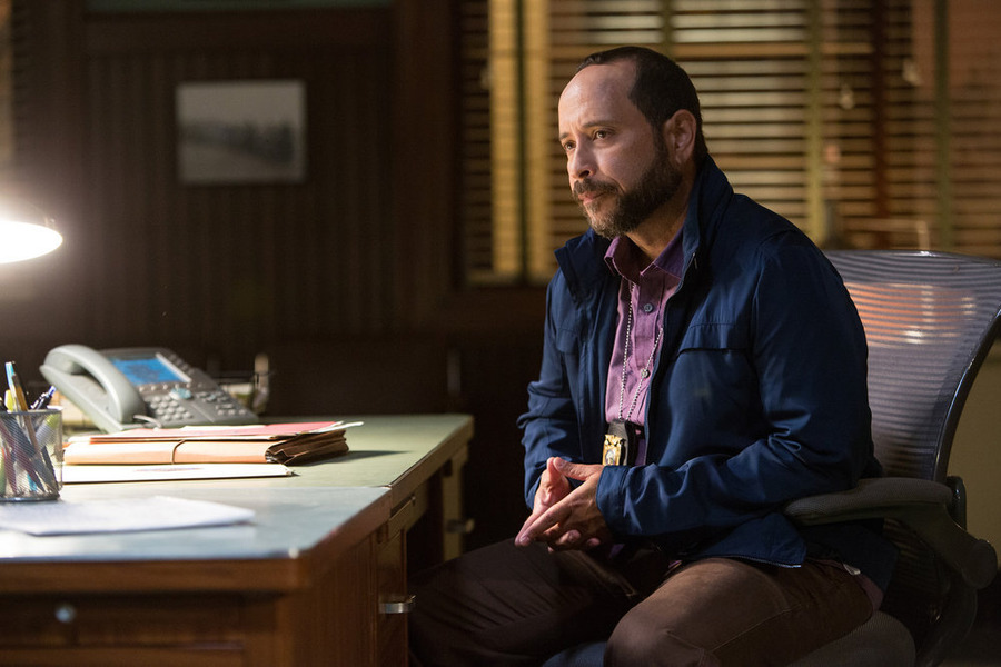 GRIMM -- "Clear and Wesen Danger" Episode 502-- Pictured: Joseph Bertot as Detective Pogue -- (Photo by: Scott Green/NBC)