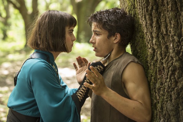 Ally Loannides as Tilda and Aramis Knight as M.K. - Into the Badlands _ Season 1, Epsiode 2 - Photo Credit: Patti Perret/AMC
