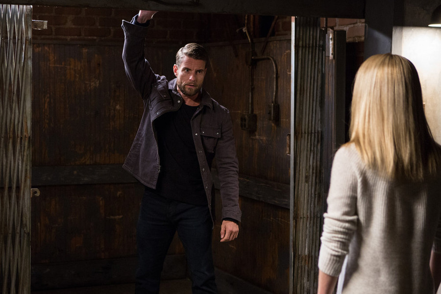 GRIMM -- "The Rat King" Episode 505 -- Pictured: (l-r) Damien Puckler as Meisner, Claire Coffee as Adalind Schade -- (Photo by: Scott Green/NBC)