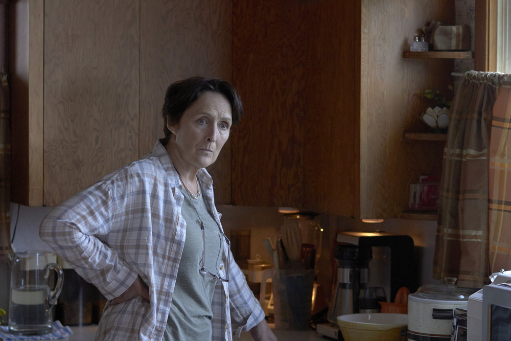 CHANNEL ZERO: CANDLE COVE -- "You Have to Go Inside" Episode 101 -- Pictured: Fiona Shaw as Marla Painter -- (Photo by: Allen Fraser/Syfy)