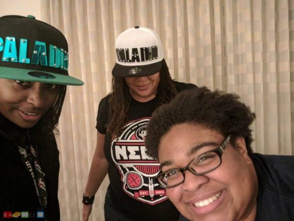 Kimberly, Llana, Natty, WonderCon 2017 The Nerd Element