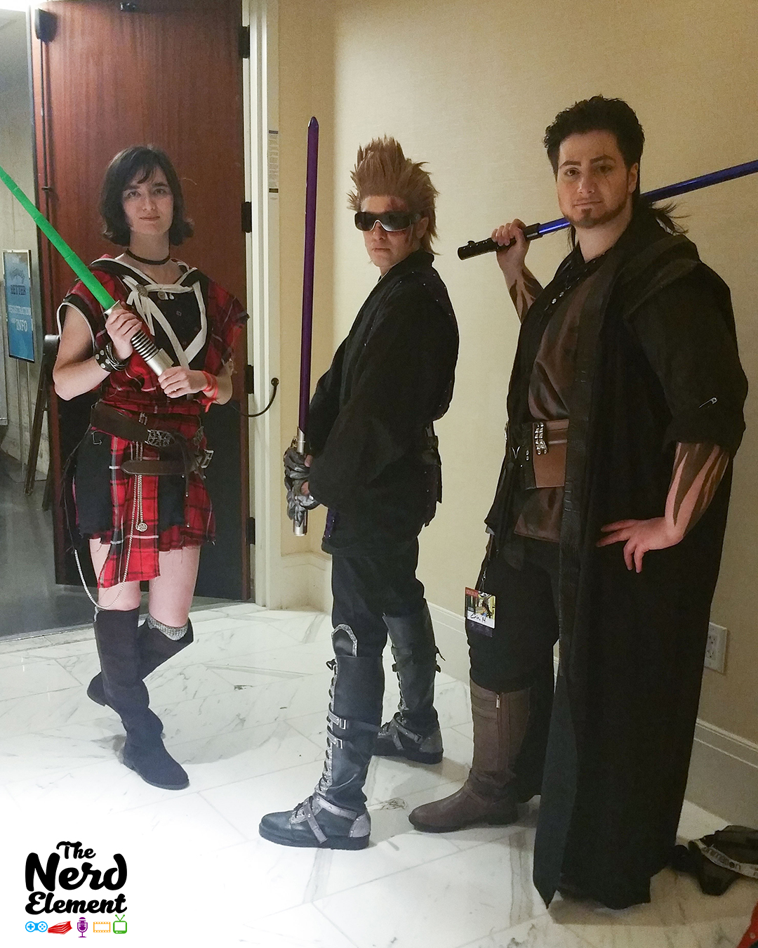 Jedi!Iris, Ignis, and Gladio (FFXV-SW mashup)
Cosplayers: @kuewee (ig) @glasses.asshole (ig), and @varidian3 (ig)